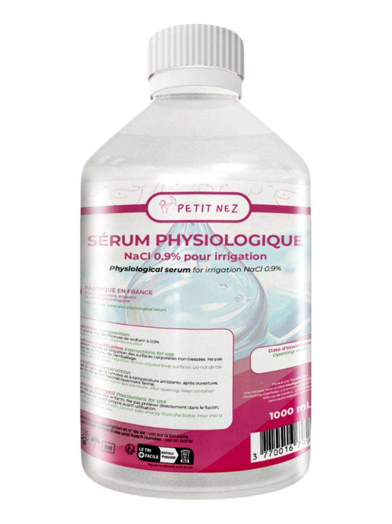 SERUM PHYSIOLOGIQUE 1L - MADE IN FRANCE Transparent - Kiabi