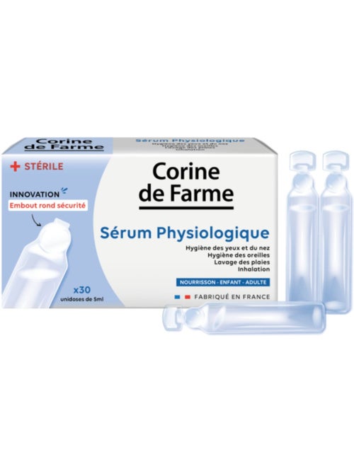 Sérum Physiologique embout rond sécurité x30 - Kiabi