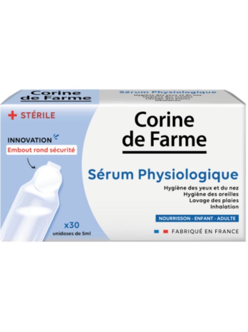 Sérum Physiologique embout rond sécurité x30 Blanc Multicolore - Kiabi