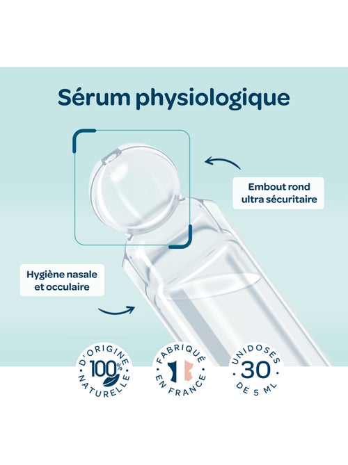 Sérum physiologique en unidoses x30 biolane - Kiabi Sérum physiologique en unidoses x30 biolane - Kiabi