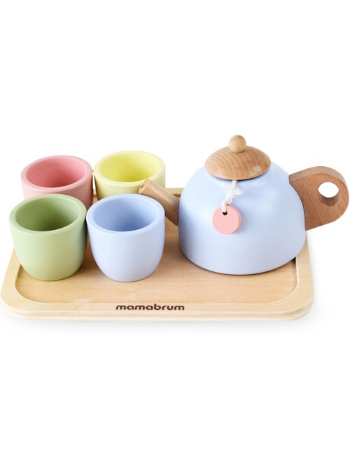 Service a the bois enfant 20x15cm plateau 7 pieces jouet mamabrum - Kiabi Service a the bois enfant 20x15cm plateau 7 pieces jouet mamabrum - Kiabi