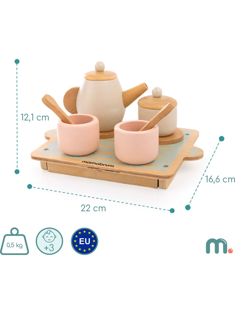 Service a the bois enfant 22x16cm plateau tiroir 18 pcs gâteaux mamabrum N/A - Kiabi