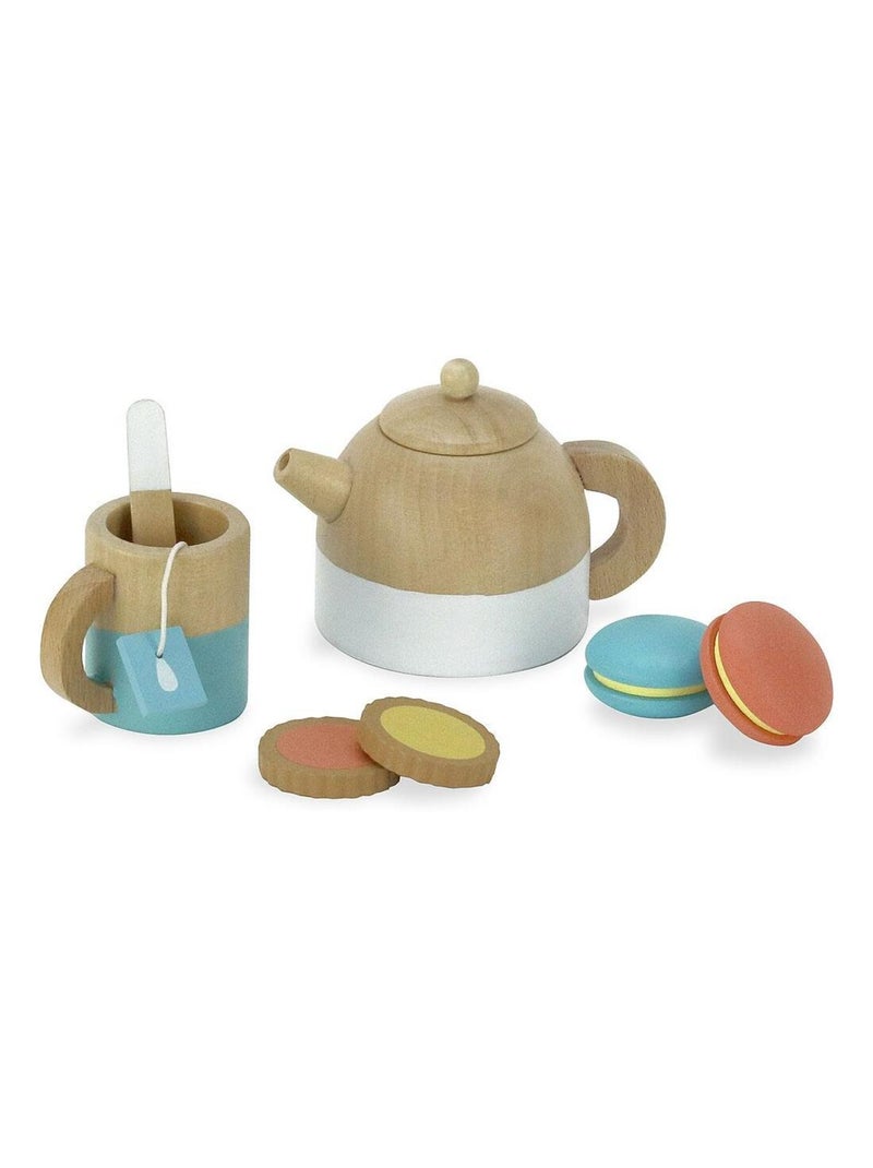 Service à thé en bois Beige - Kiabi