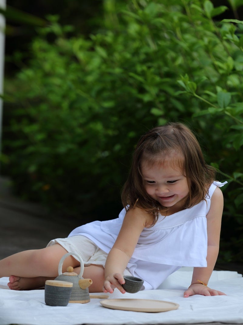 Service à thé exotique Gris - Kiabi