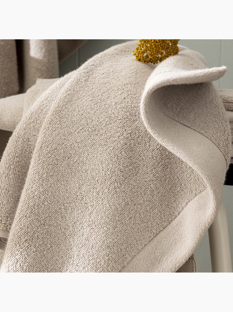 Serviette - coton pur - 100% coton Beige - Kiabi
