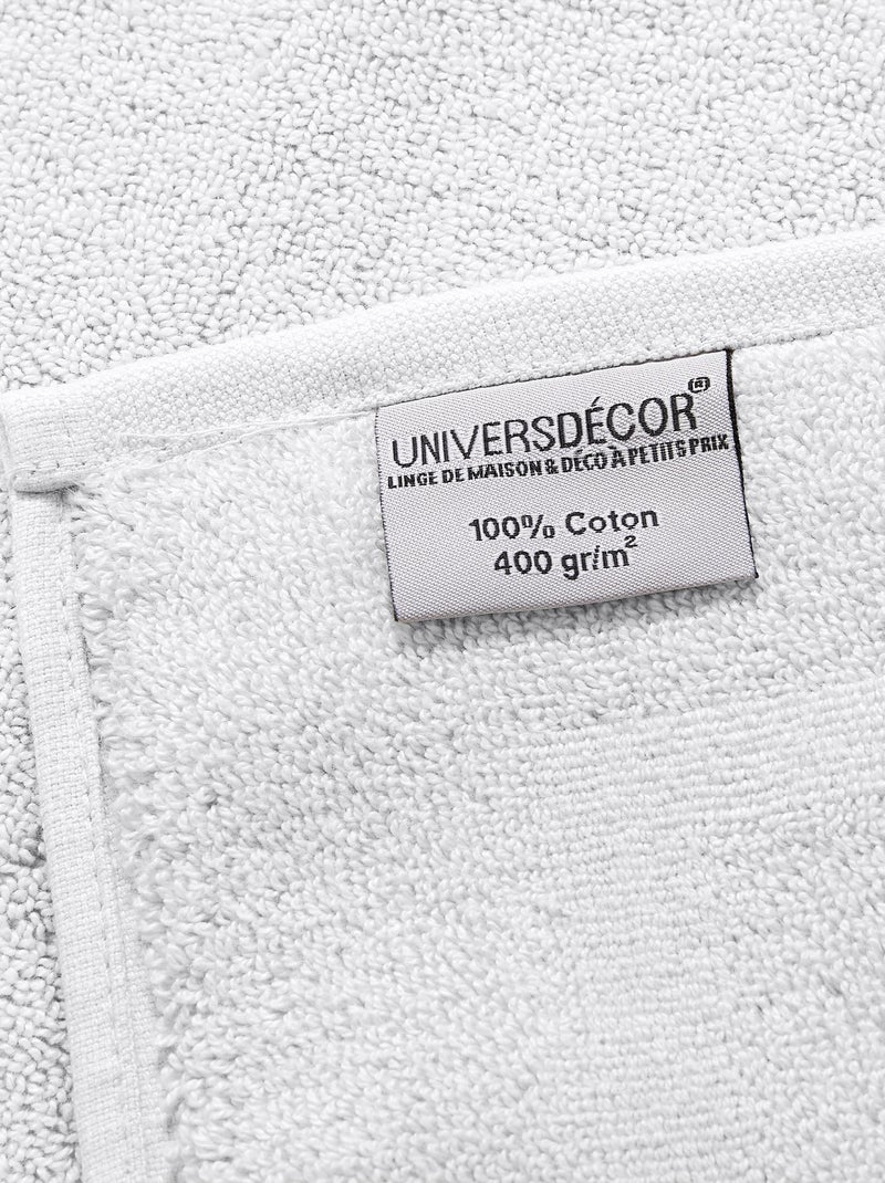 Serviette - Coton Pur - 100% Coton Blanc - Kiabi