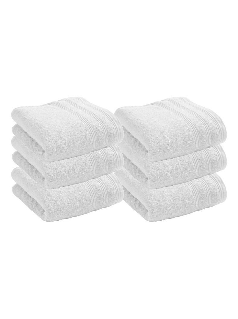 Serviette - Coton Pur - 100% Coton Blanc - Kiabi