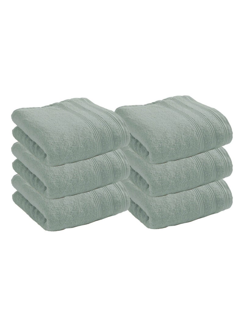 Serviette - Coton Pur - 100% Coton Bleu céladon - Kiabi
