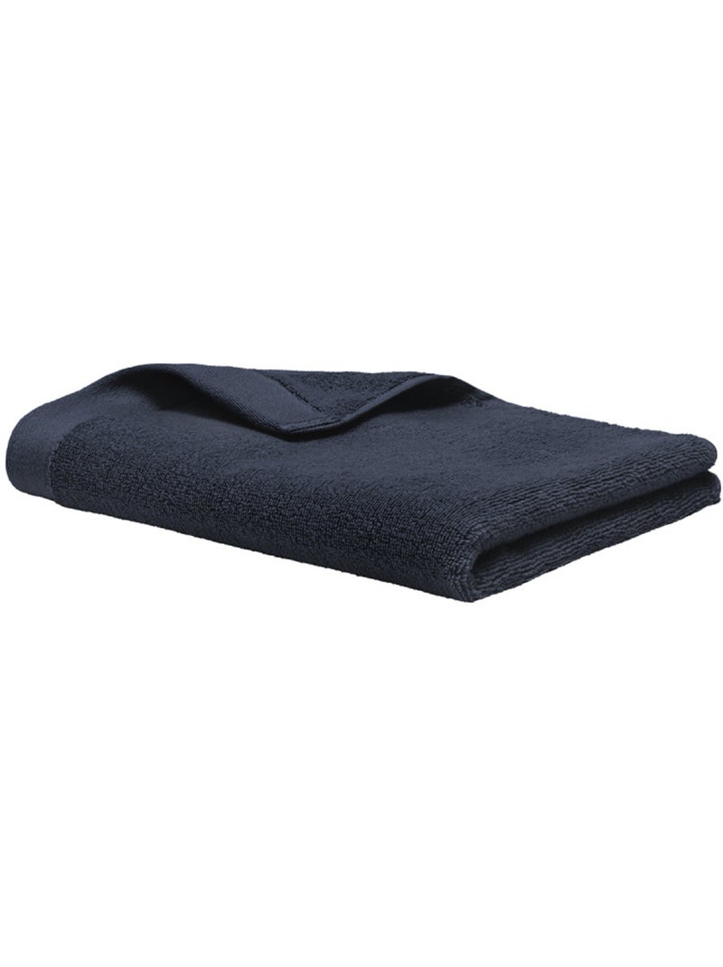 Serviette - coton pur - 100% coton Bleu foncé - Kiabi