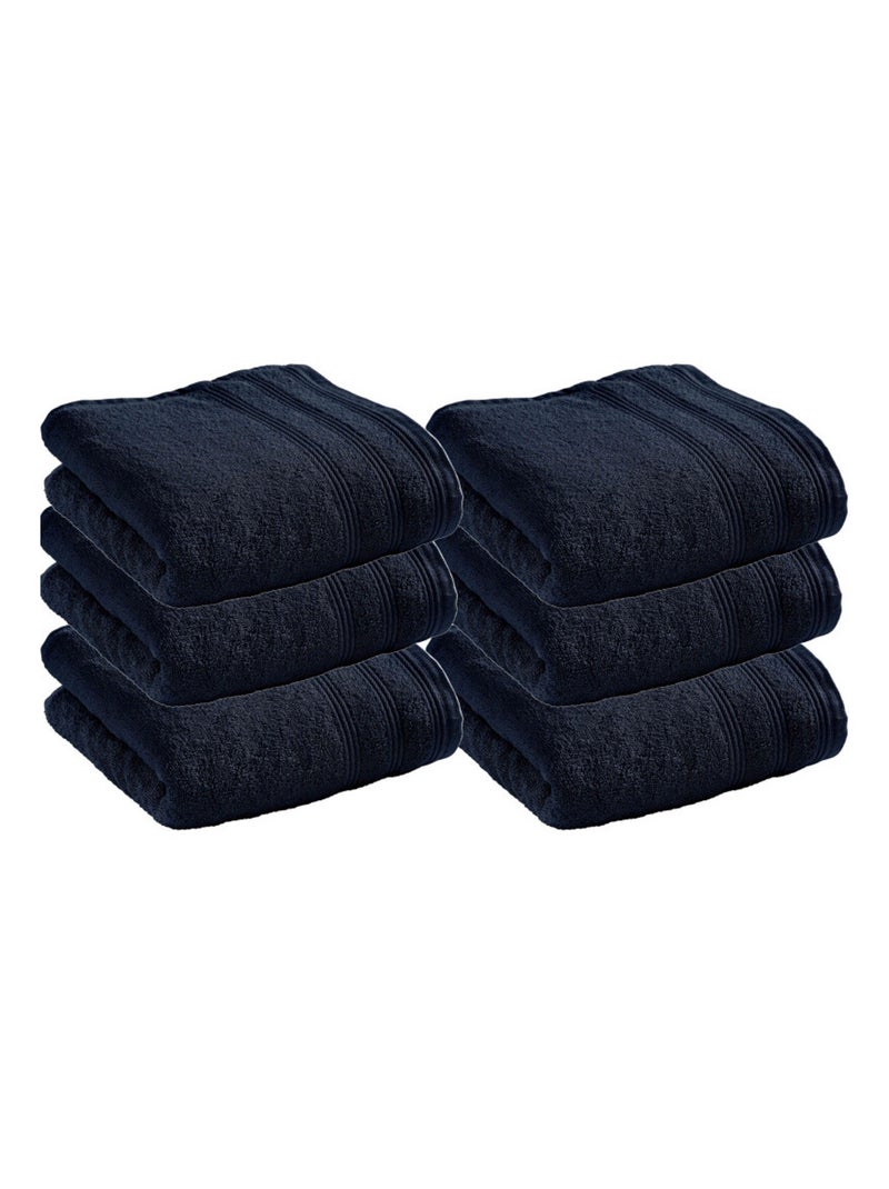 Serviette - Coton Pur - 100% Coton Bleu nuit - Kiabi