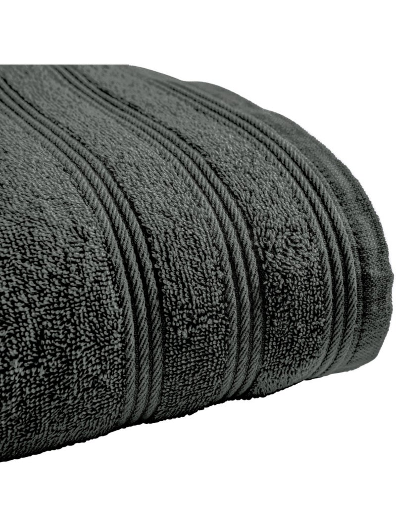 Serviette - Coton Pur - 100% Coton Gris - Kiabi