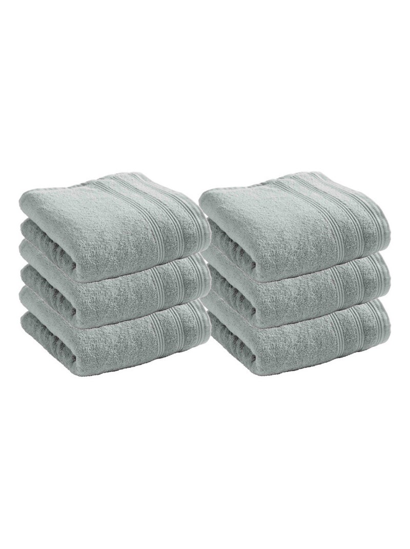 Serviette - Coton Pur - 100% Coton Gris perle - Kiabi