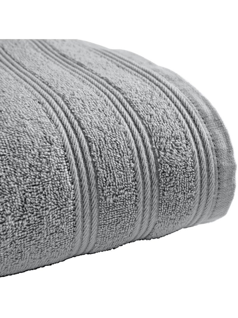 Serviette - Coton Pur - 100% Coton Gris perle - Kiabi