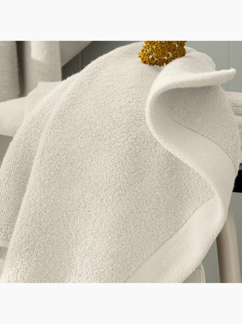Serviette - coton pur - 100% coton Ivoire - Kiabi