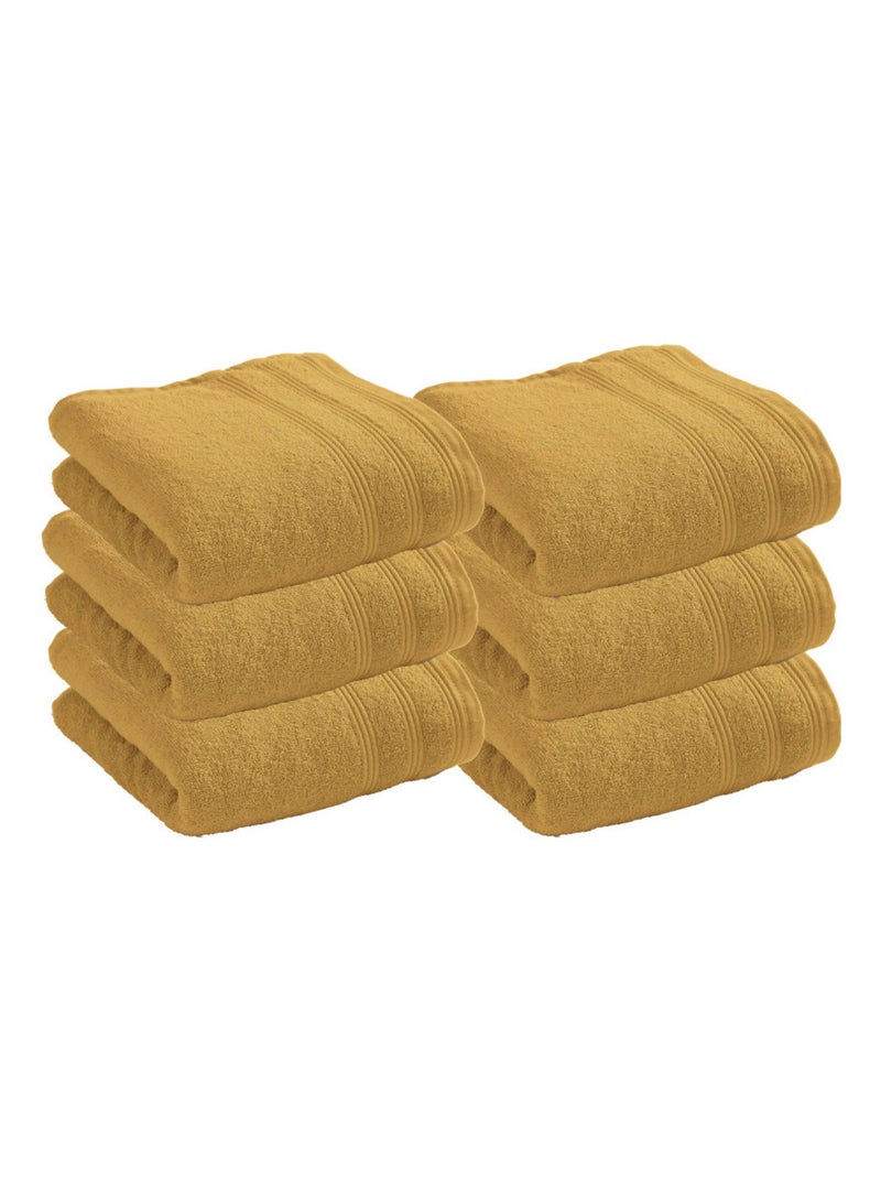 Serviette - Coton Pur - 100% Coton Jaune - Kiabi