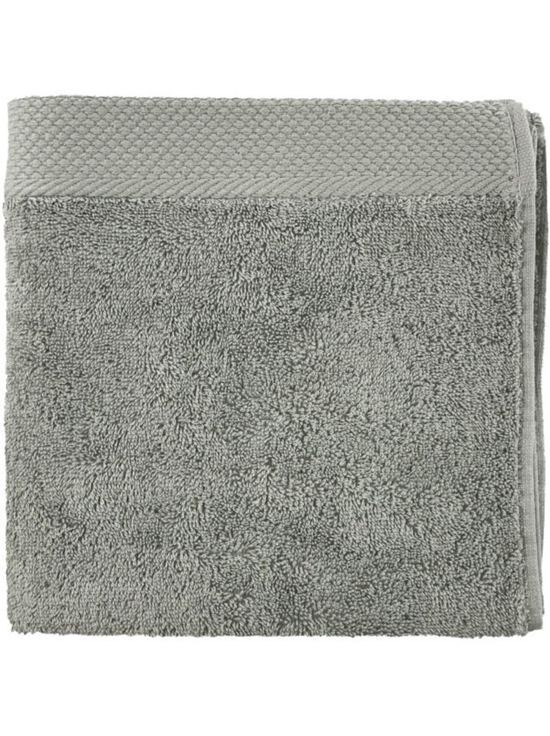 Serviette - Coton Pur - 100% Coton peigné longues fibres Argent - Kiabi