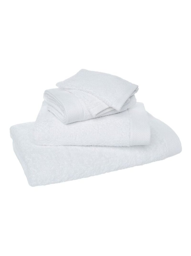 Serviette - Coton Pur - 100% Coton peigné longues fibres Blanc - Kiabi