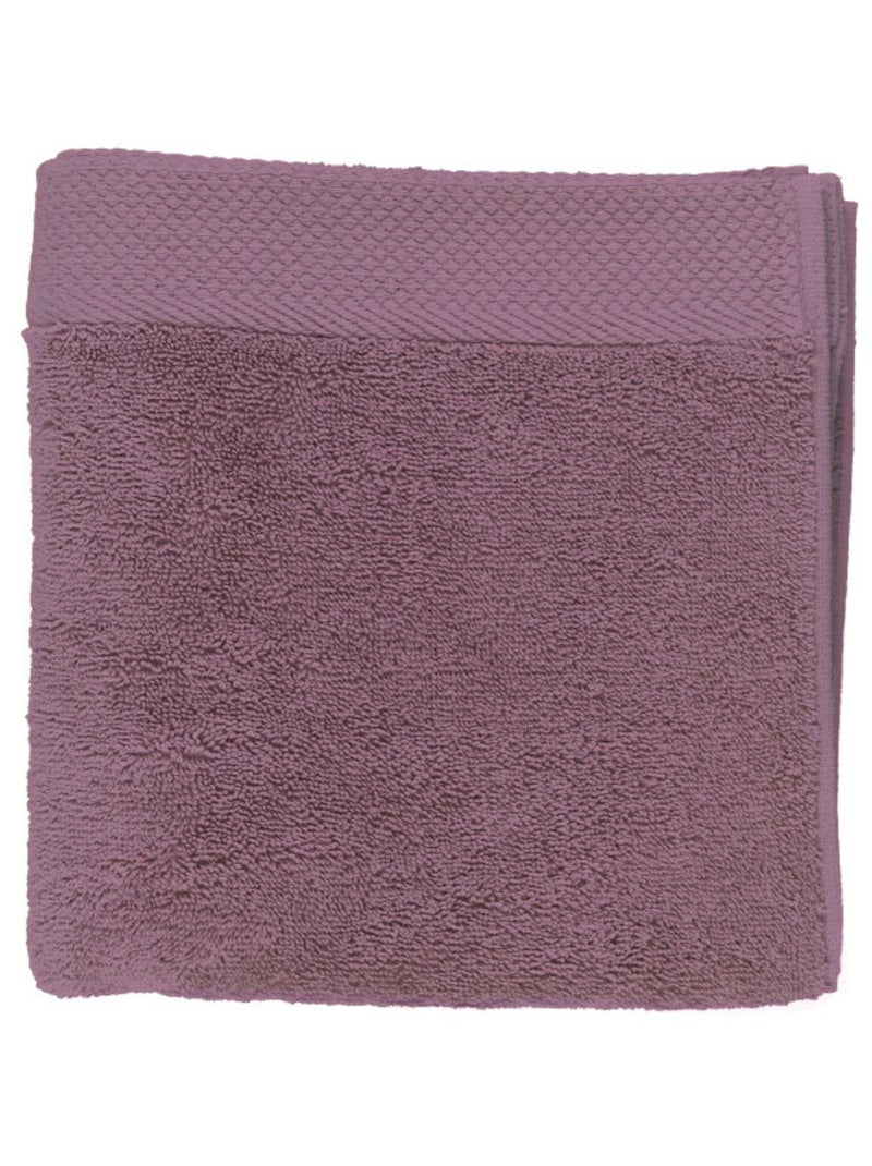 Serviette - Coton Pur - 100% Coton peigné longues fibres Prune - Kiabi