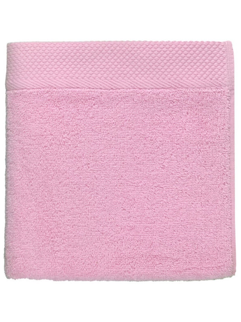 Serviette - Coton Pur - 100% Coton peigné longues fibres Rose - Kiabi