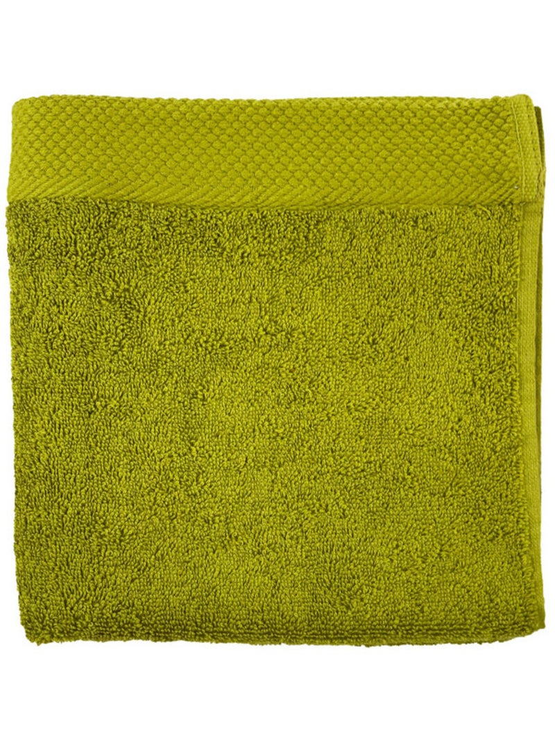 Serviette - Coton Pur - 100% Coton peigné longues fibres Vert olive - Kiabi