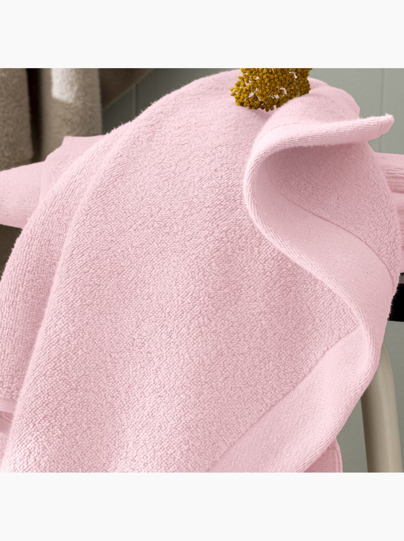Serviette - coton pur - 100% coton Rose clair - Kiabi