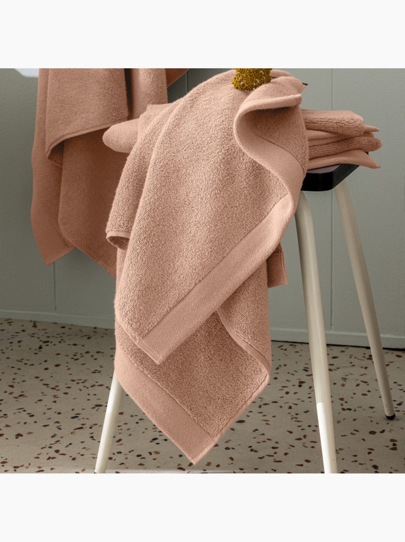 Serviette - coton pur - 100% coton Rose - Kiabi