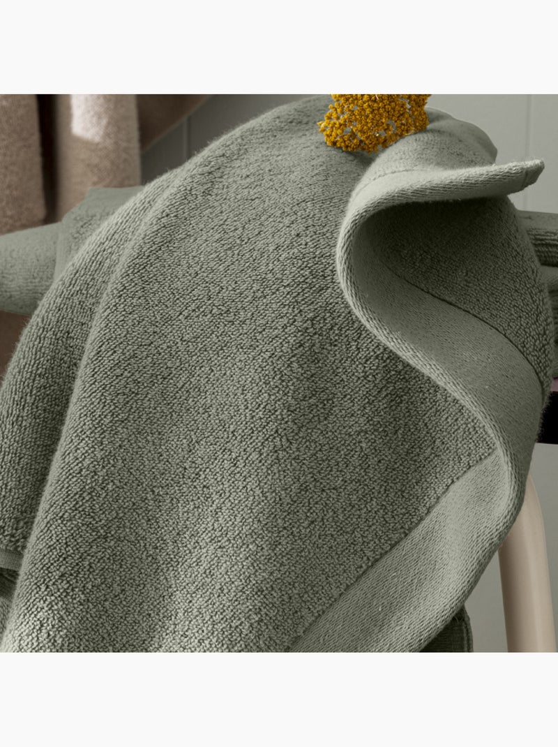 Serviette - coton pur - 100% coton Vert - Kiabi