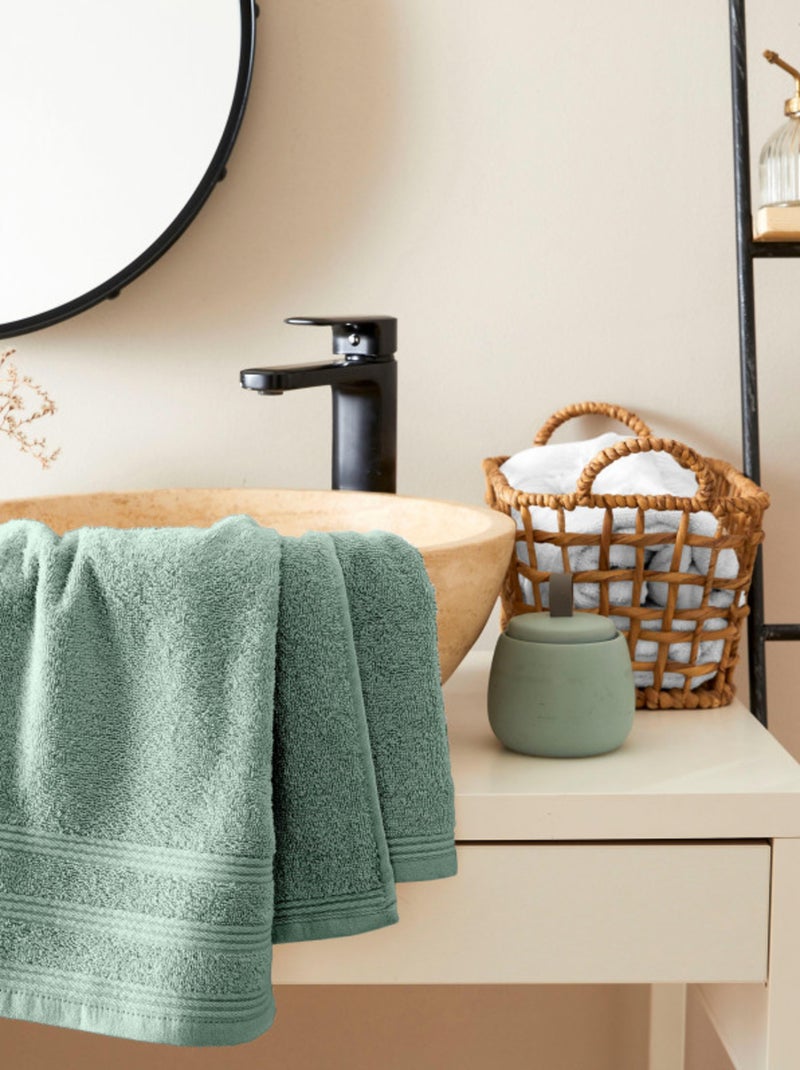 Serviette - Coton Pur - 100% Coton Vert menthe - Kiabi