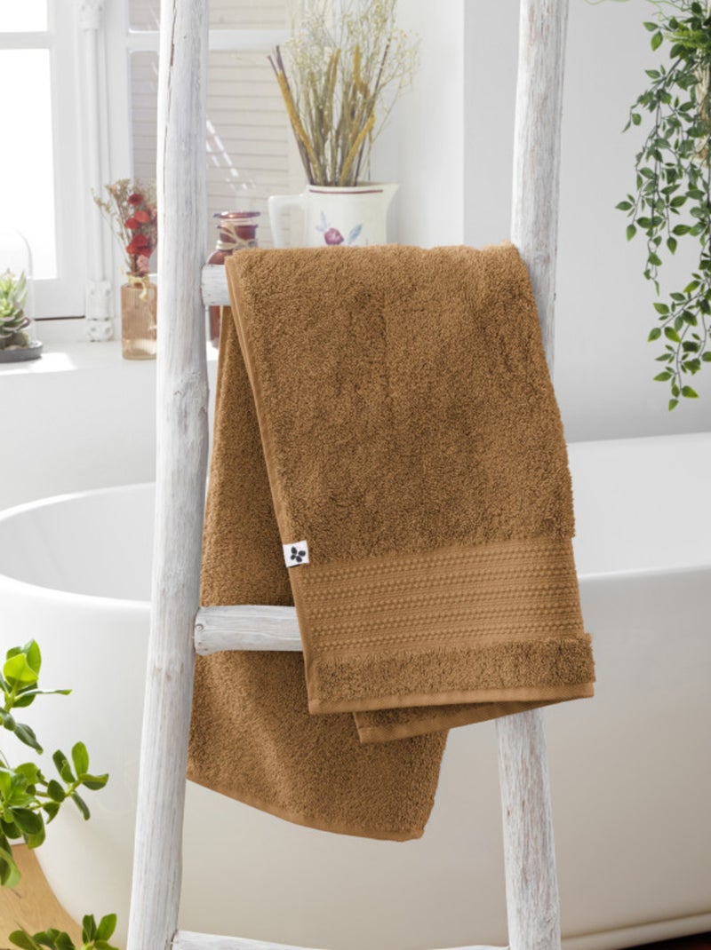 Serviette - L'effet papillon - 100% Coton Bio Camel - Kiabi