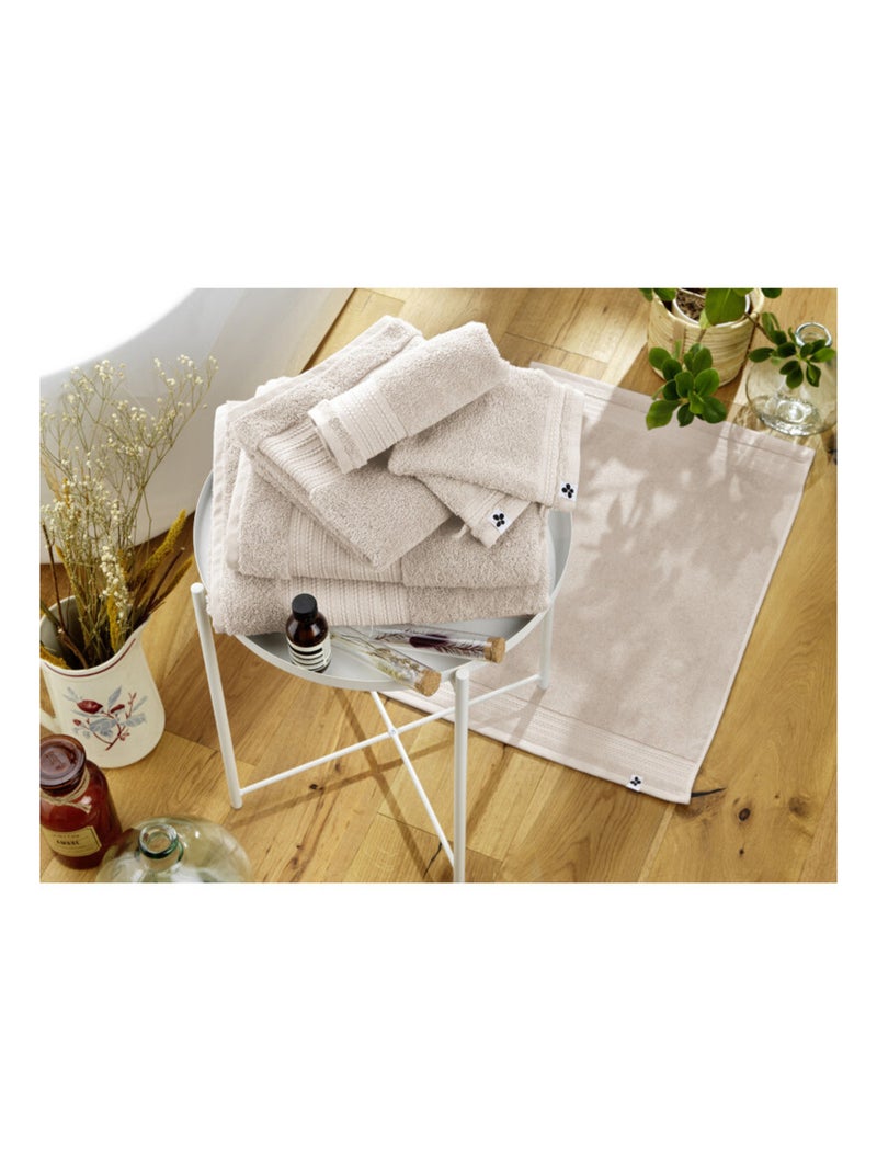 Serviette - L'effet papillon - 100% Coton Bio Gris taupe - Kiabi