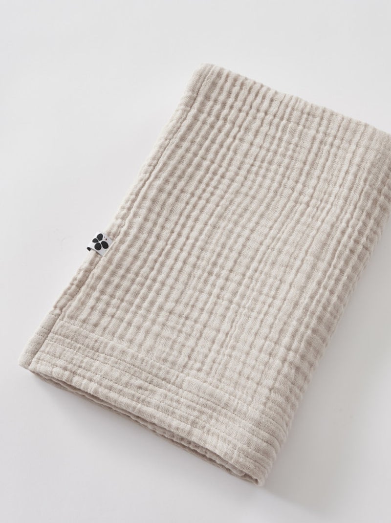 Serviette - L'effet papillon - Gaze De Coton Gris taupe - Kiabi