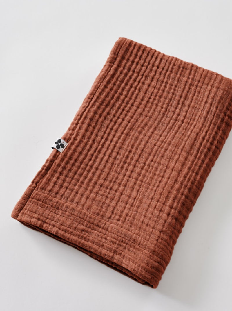 Serviette - L'effet papillon - Gaze De Coton Terracotta - Kiabi