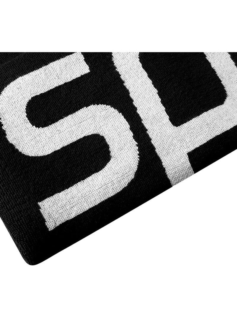 Serviette - speedo Noir Blanc - Kiabi