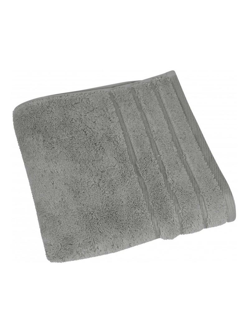 Serviette - Vent du Sud - 100% Coton peigné longues fibres Gris clair - Kiabi