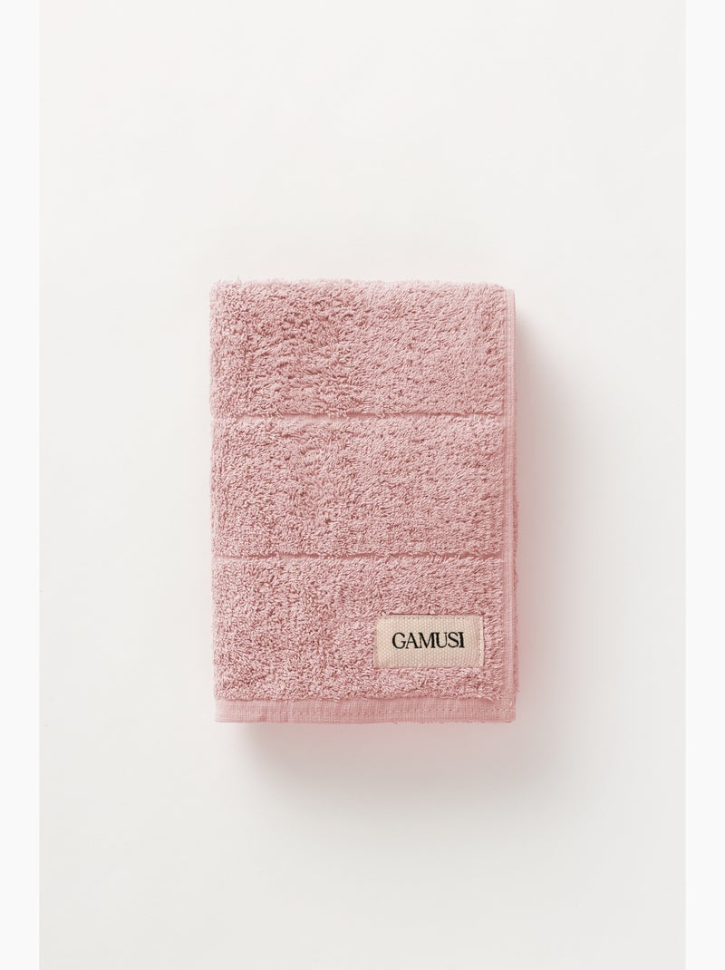 Serviette 100 % coton, éponge 600 g/m², avec boucle de suspension - Gamusi Rose - Kiabi