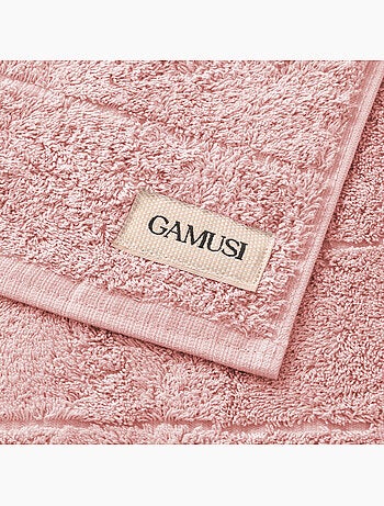 Serviette 100% coton, éponge épaisse, avec boucle - Gamusi