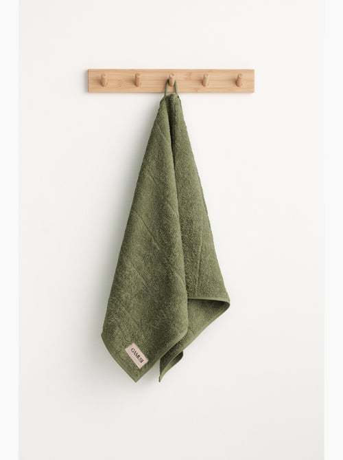 Serviette 100% coton, éponge épaisse, avec boucle - Gamusi - Kiabi