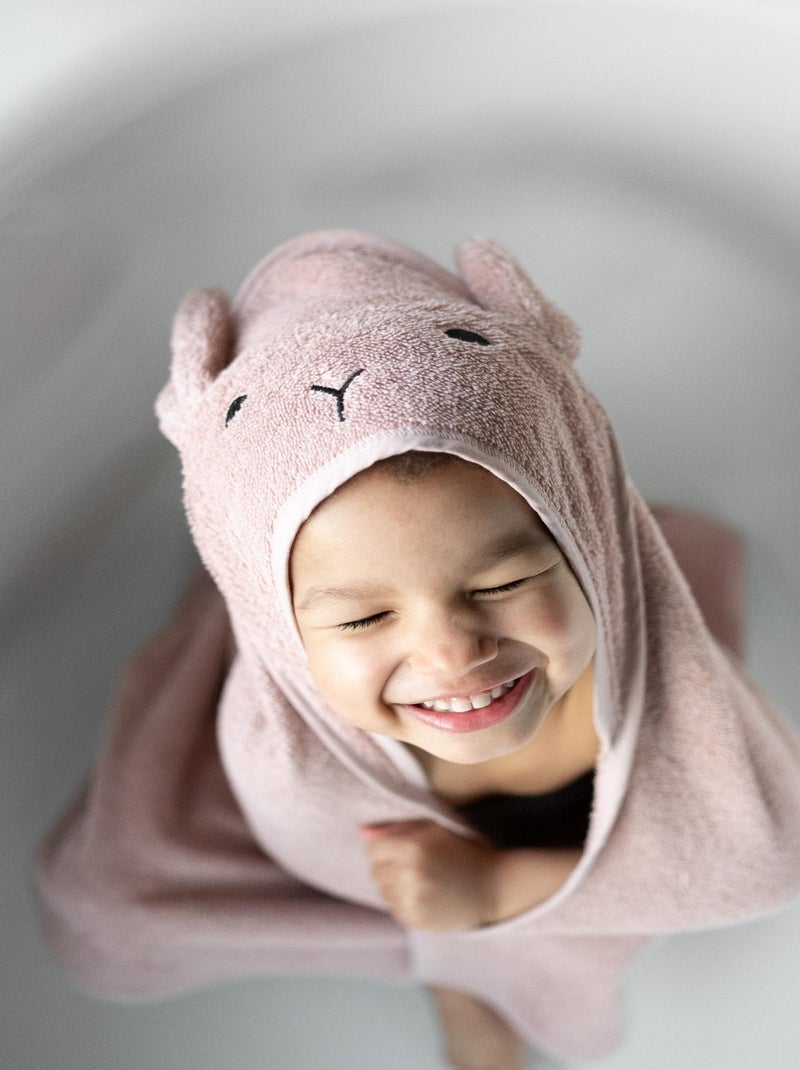 Serviette à capuche chat Rose - Kiabi