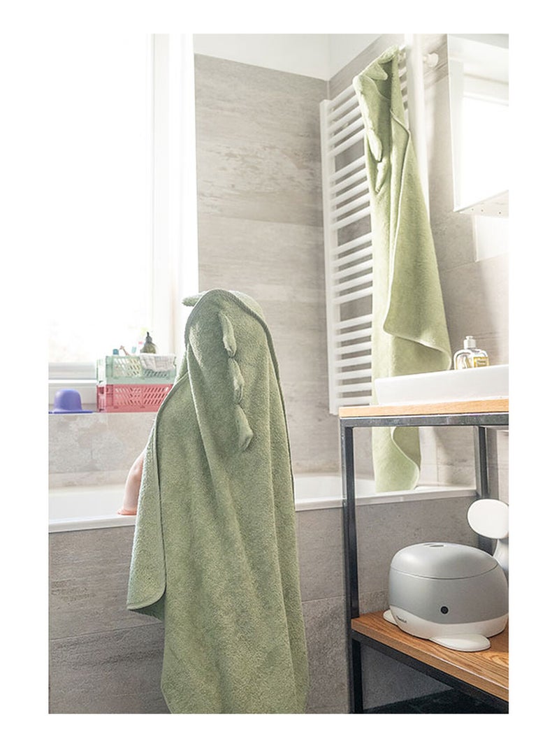 Serviette à capuche dinosaure Vert pistache - Kiabi