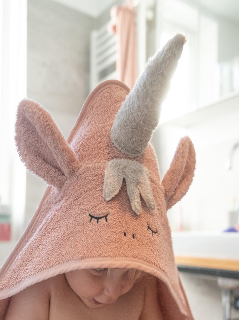 Serviette à capuche licorne Rose - Kiabi