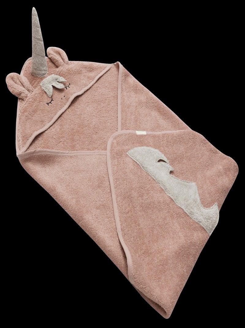 Serviette à capuche licorne Rose - Kiabi
