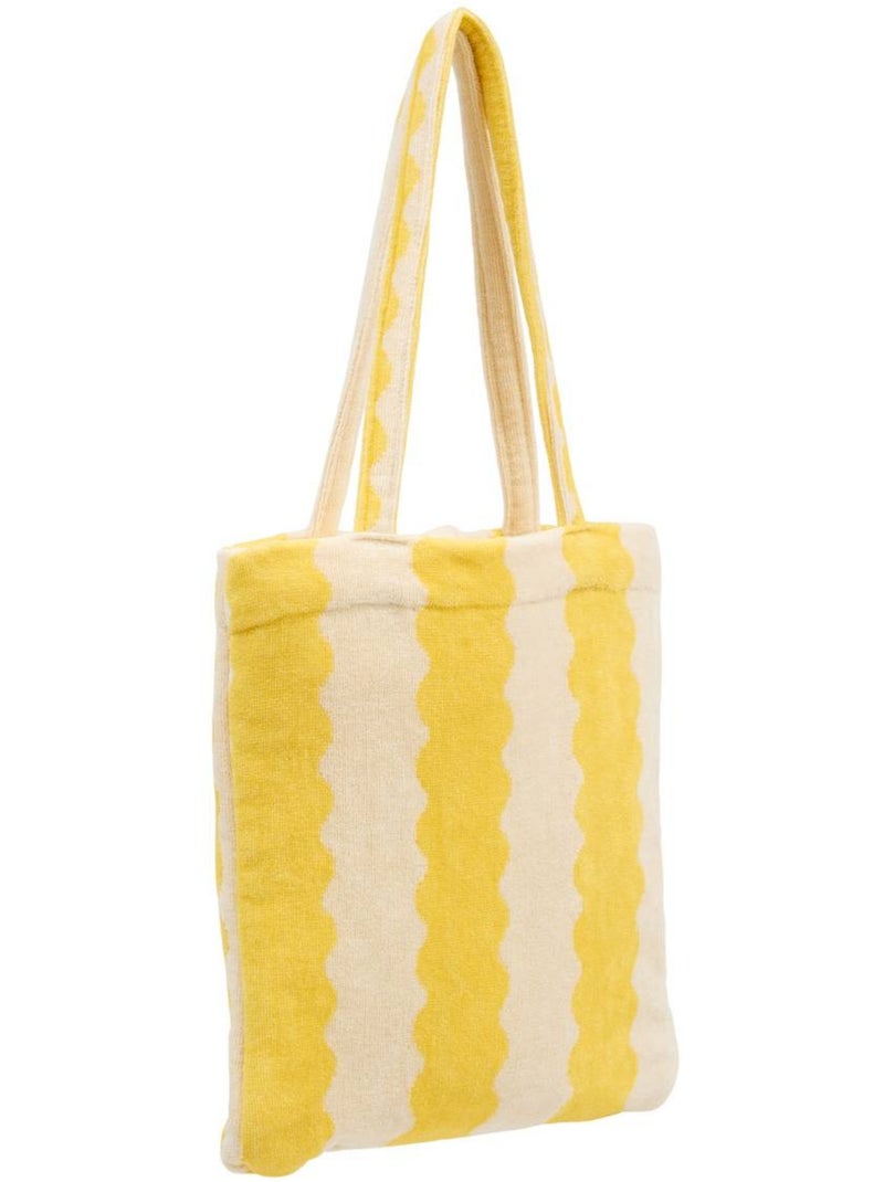 Serviette avec sac de rangement poolside Jaune - Kiabi