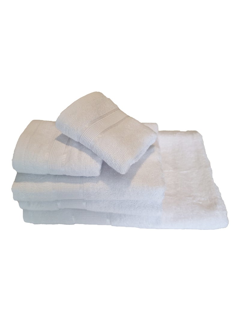 Serviette BAMBOU Blanc Blanc - Kiabi