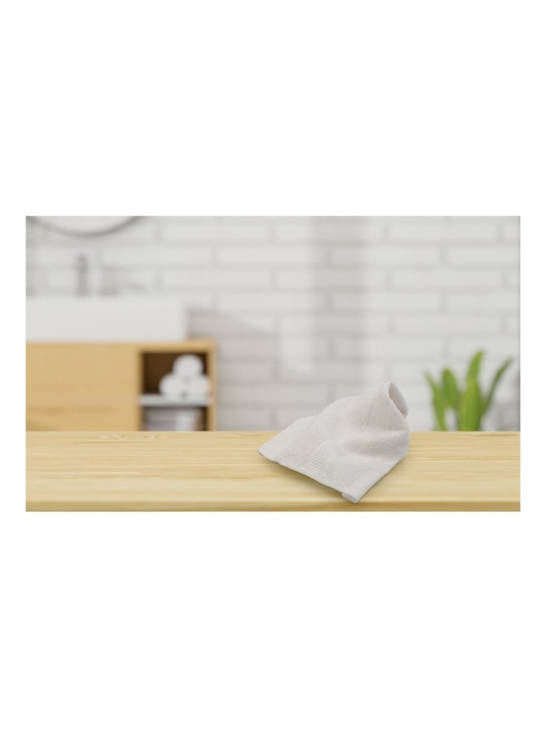 Serviette COTON Blanc - Kiabi