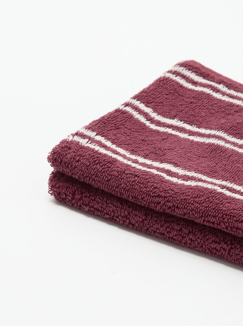 Serviette de bain - 30 x 50 cm Rose - Kiabi