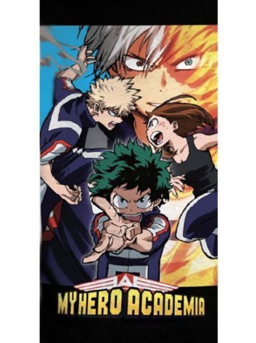 Serviette de bain - my hero academia - 70x140cm - sèche rapidement - noir - synthétique - Kiabi Serviette de bain - my hero academia - 70x140cm - sèche rapidement - noir - synthétique - Kiabi