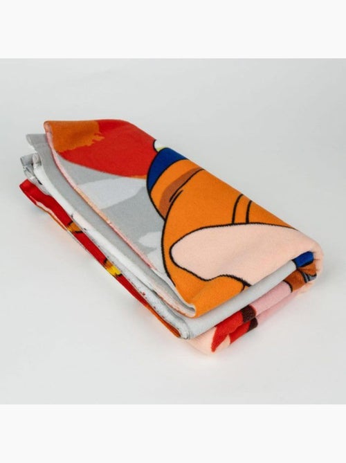 Serviette de bain - naruto - jutsu - 70x140 cm - sèche rapidement - rouge - Kiabi