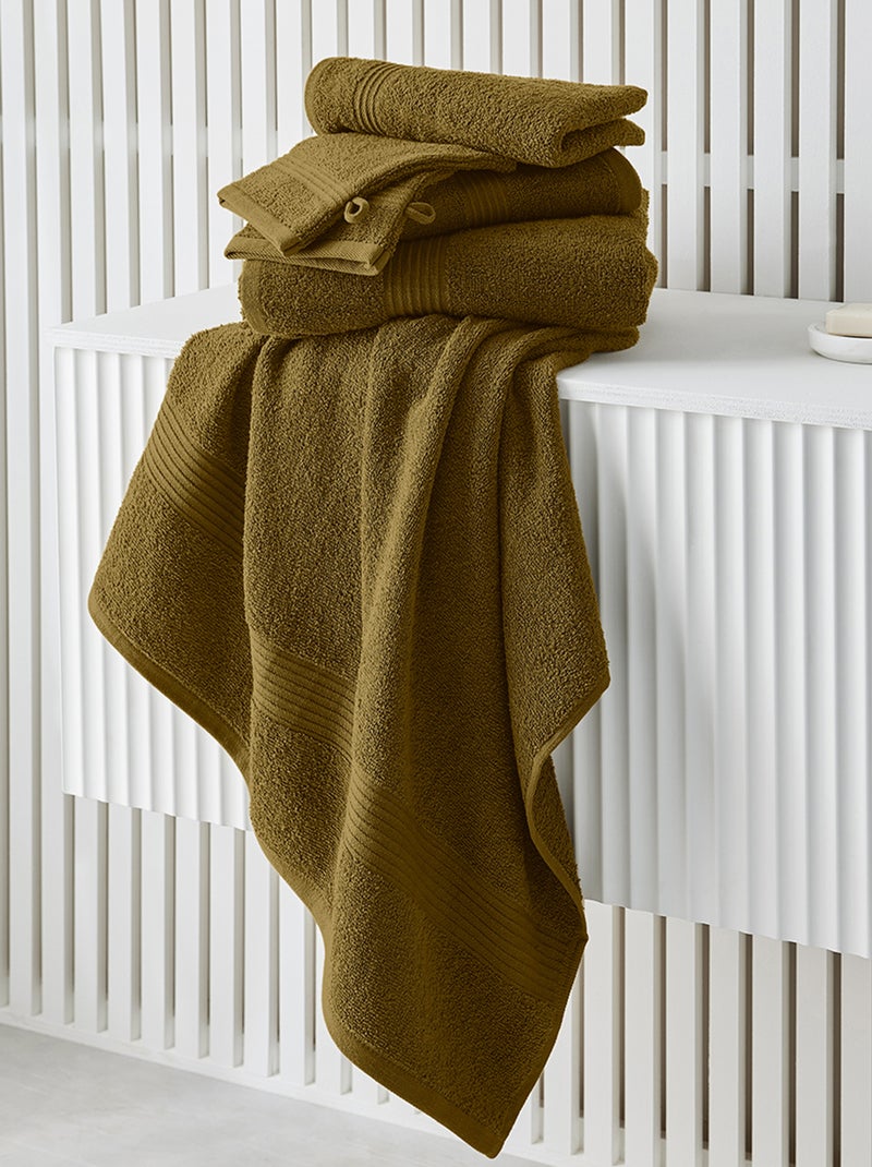 Serviette de bain 50 x 90 cm bronze - Kiabi