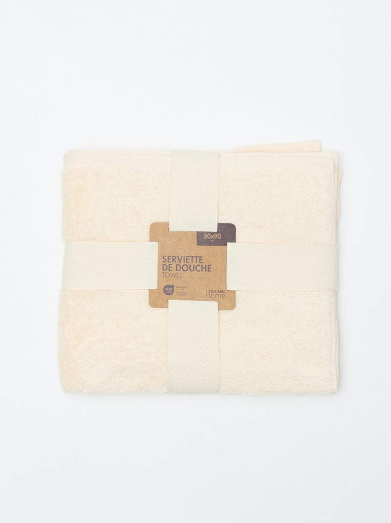 Serviette de bain 50x90 cm Blanc - Kiabi