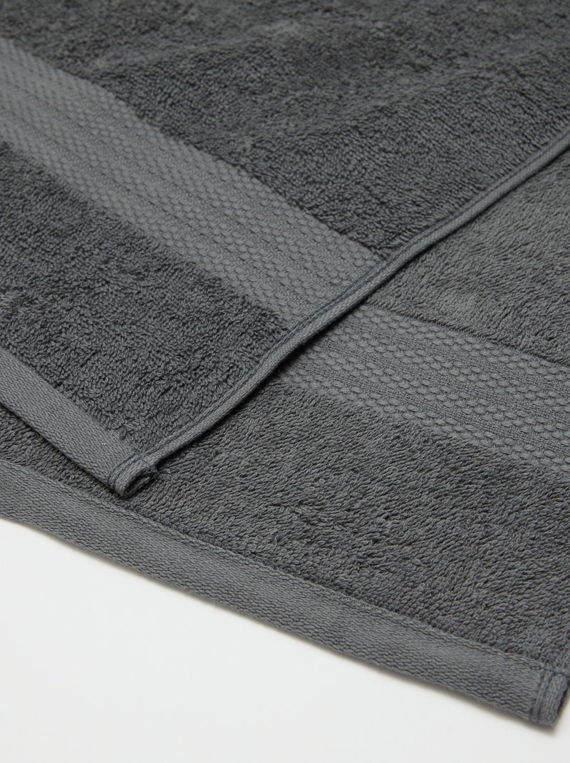 Serviette de bain 50x90 cm Gris - Kiabi